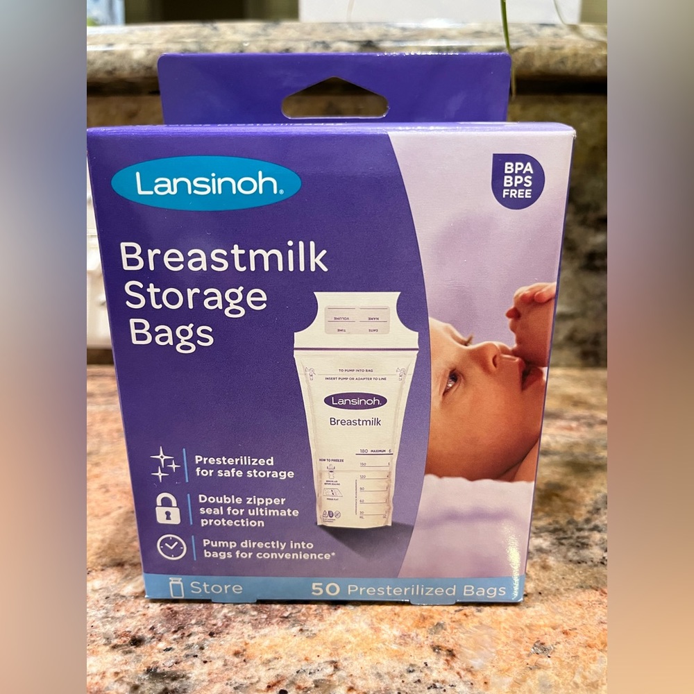 Lansinoh milk storage bags - sealed never opened